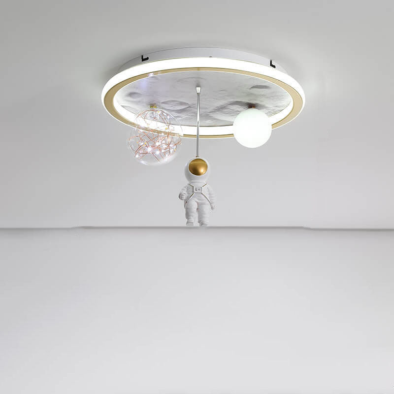 Kinder Kreative Cartoon Astronaut Mond Acryl LED Kinder Deckenleuchte 