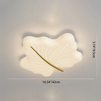 Moderne minimalistische Ahornblatt Eisen Acryl LED Unterputz Deckenleuchte für Schlafzimmer 