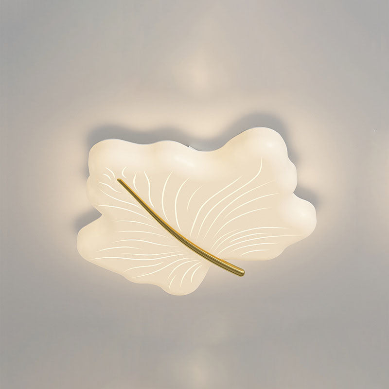 Moderne minimalistische Ahornblatt Eisen Acryl LED Unterputz Deckenleuchte für Schlafzimmer 