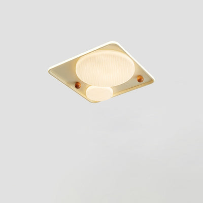 Plafonnier LED en aluminium fer plastique silicone carré rectangulaire rond modern simplicité pour salon 