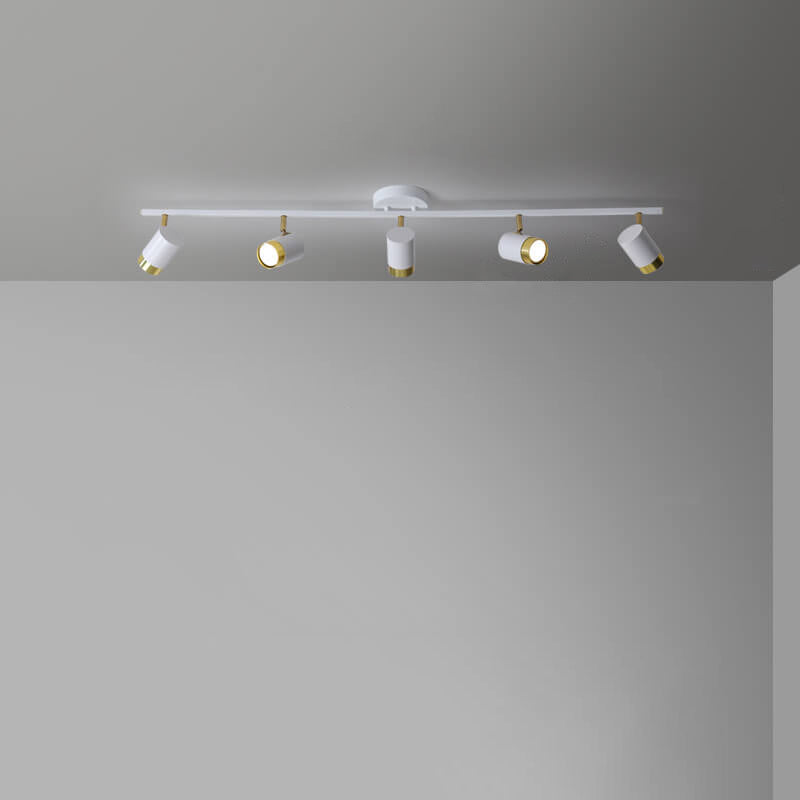 Moderne kreative Acryl-Track-Spotlight LED-Deckenleuchte mit halb bündigem Einbau 