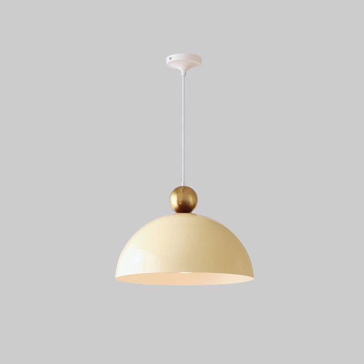 Lámpara Colgante de Hierro Semi-Circular Retro Francesa de 1 Luz 