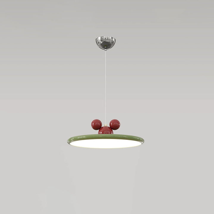 Modern Minimalist Disc Flying Saucer Hardware Aluminum LED Pendant Light For Living Room