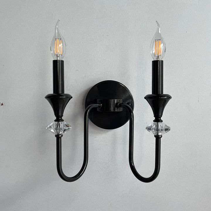 Applique Murale 1 Lumière en Verre de Cuivre Traditionnelle Française pour Chambre 