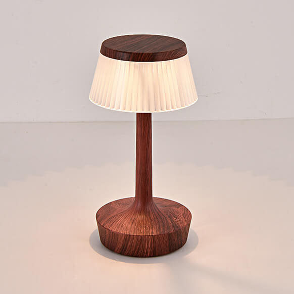 Lámpara de mesa LED de acrílico ABS de hongo creativo contemporáneo para dormitorio 