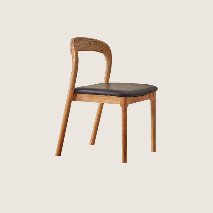 Traditioneller Vintage Stuhl mit quadratischem, geflochtenem Seilsitz, Holzrahmen, Rückenlehne ohne Armlehnen für Esszimmer 