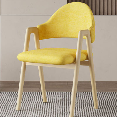 Silla de Comedor Contemporánea de Lujo Cuadrada Tapizada en Cuero con Respaldo y Reposabrazos para Comedor 