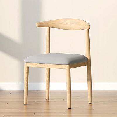 Chaise de salle à manger en cuir simplicité moderne tissu acier au carbone éponge émulsion dossier carré pour salle à manger 