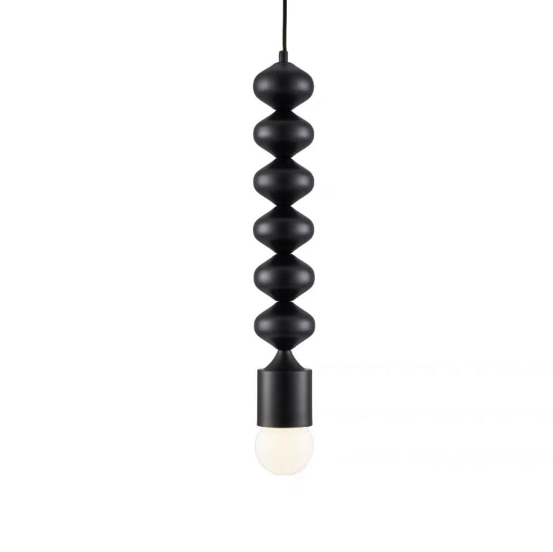 Simplicité Contemporaine Fer Gourde Suspension 1-Lumière Pour Salon 