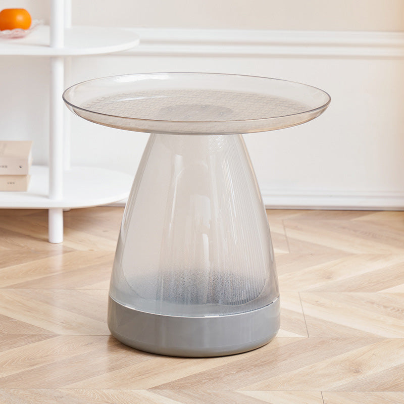 Mesa de centro contemporánea escandinava de círculo geométrico PET para sala de estar 
