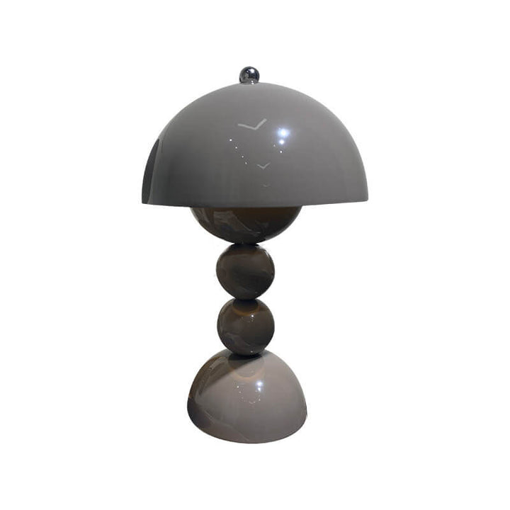Zeitgenössische nordische Metall-Pilz-Rund-Pod 1-Licht-Tischlampe für das Schlafzimmer 