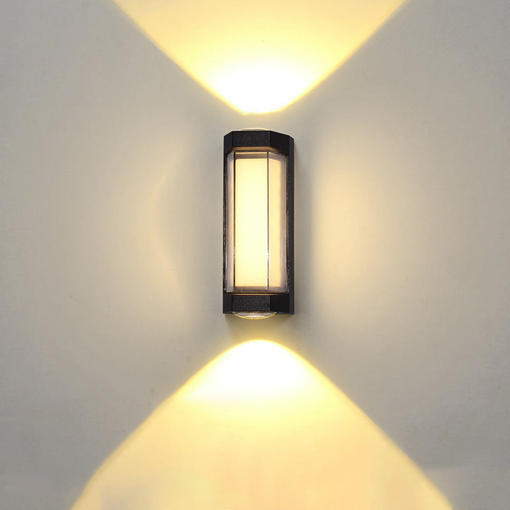 Applique murale étanche LED lumineuse en aluminium de simplicité contemporaine pour patio extérieur 
