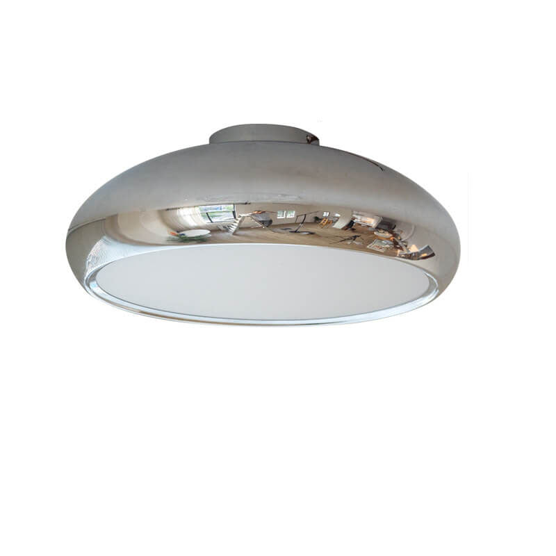 Modern Round Silver Iron Acrylic 4/5-Light Flush Mount Light