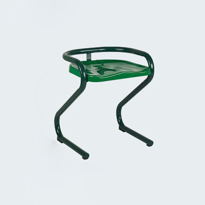 Chaise de salle à manger moderne mi-siècle avec cadre incurvé en plastique ABS et métal, dossier et accoudoirs 