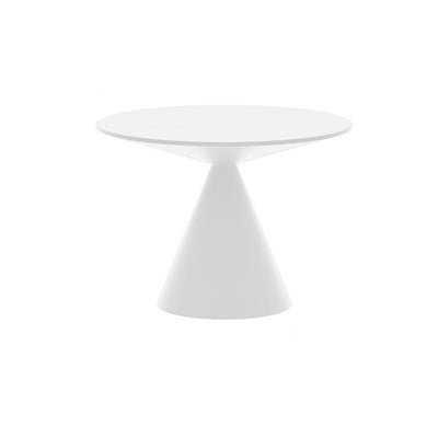Moderner minimalistischer runder Kegel-Aluminium-Metall-Beistelltisch 1-stufig für das Wohnzimmer 