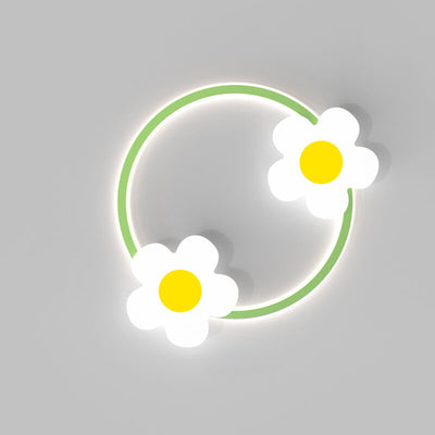 Moderne minimalistische Eisen-Sonnenblume Acryl LED-Wandleuchte 