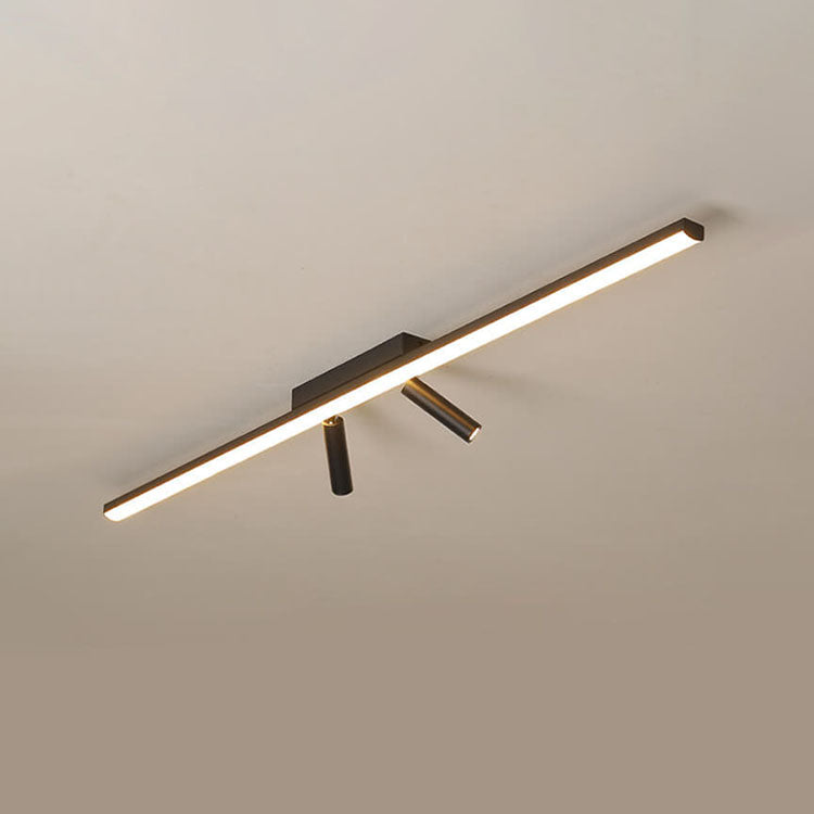 Nordic Minimalist Acrylic Long Strip Track Spotlight LED Flush Mount Ceiling Light