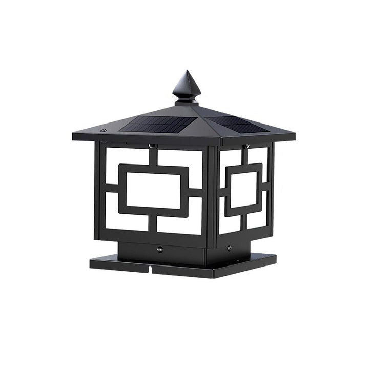 Lanterne carrée en acrylique ABS étanche solaire traditionnelle chinoise, éclairage paysager LED pour extérieur, lumière pour patio extérieur 