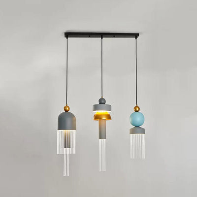 ثريا LED من الألومنيوم بتصميم غير منتظم عصري وزجاجي لقاعة المعيشة 