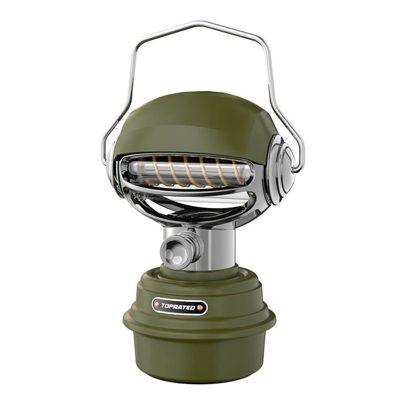 Tragbare Outdoor-Edelstahl-drehbare Lampenschirm LED-wiederaufladbare Campinglampe 