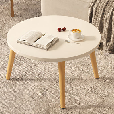 Moderner minimalistischer runder Beistelltisch aus Marmorfurnier mit 1 Ebene für das Wohnzimmer 