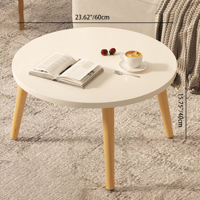 Moderner minimalistischer runder Beistelltisch aus Marmorfurnier mit 1 Ebene für das Wohnzimmer 