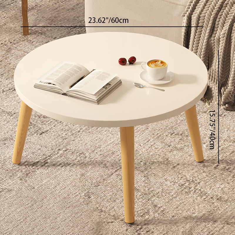 Moderner minimalistischer runder Beistelltisch aus Marmorfurnier mit 1 Ebene für das Wohnzimmer 