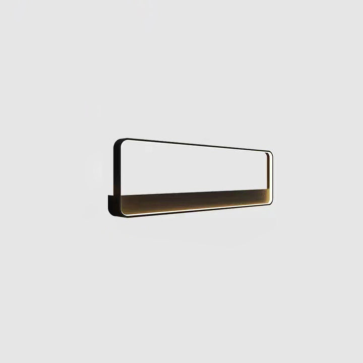 Aplique de pared LED impermeable para exterior con marco geométrico cuadrado de aluminio y acero inoxidable, estilo minimalista moderno, para jardín 