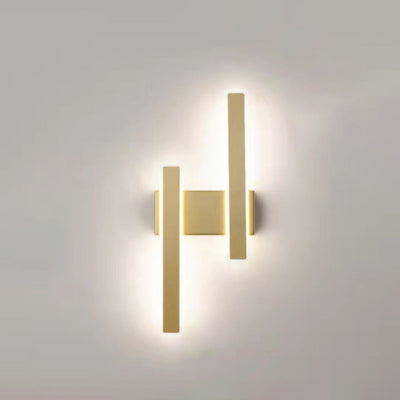 Moderne minimalistische geometrische Streifen Acryl Hardware LED Wandleuchte Lampe für Schlafzimmer 