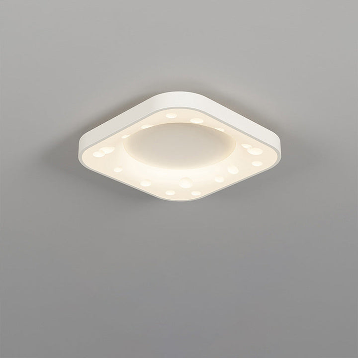 Moderne minimalistische Käsecreme Acryl Eisen LED Unterputz Deckenleuchte für Schlafzimmer 