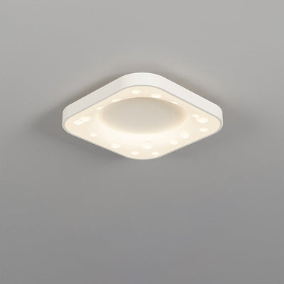 Moderne minimalistische Käsecreme Acryl Eisen LED Unterputz Deckenleuchte für Schlafzimmer 