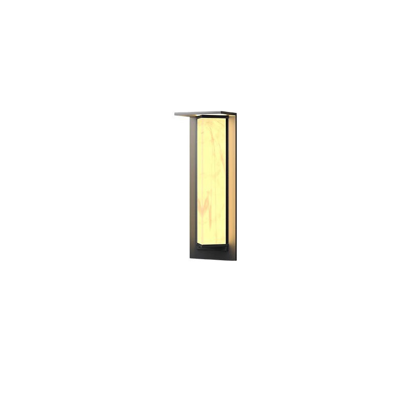 Lámpara de Aplique de Pared Exterior LED de Prisma Triangular de PC de Vidrio de Acero Inoxidable Solar Impermeable de Simplicidad Moderna para Jardín 