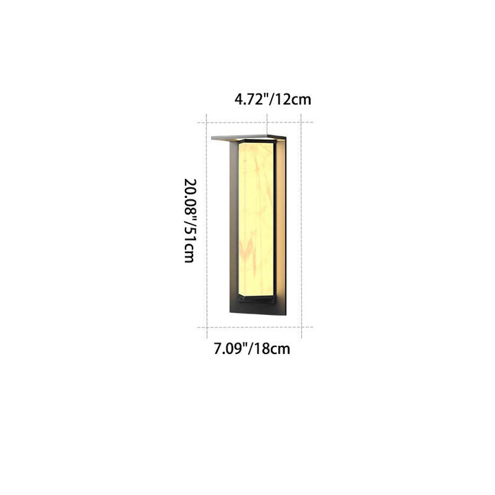 Lámpara de Aplique de Pared Exterior LED de Prisma Triangular de PC de Vidrio de Acero Inoxidable Solar Impermeable de Simplicidad Moderna para Jardín 