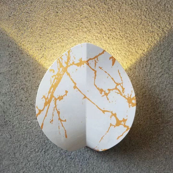 Applique murale LED elliptique en aluminium étanche nordique contemporain en forme de trèfle à quatre feuilles pour terrasse extérieure 
