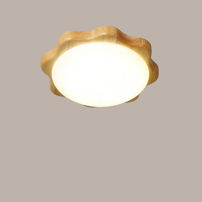 ضوء السقف المثبت بتقنية LED على شكل برقوق من الأكريليك والخشب النورديكي المعاصر لغرفة المعيشة 