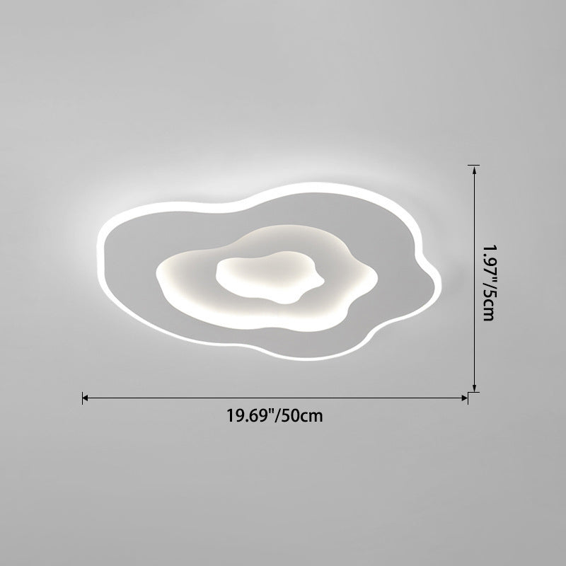 Lustre Plafonnier LED en Acrylique et Fer Minimaliste Moderne pour Salon 
