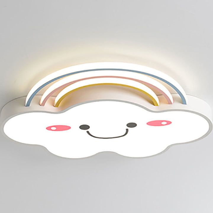 Zeitgenössische kreative Regenbogen-Wolke Acryl Schatten LED Unterputz Deckenleuchte für Schlafzimmer 