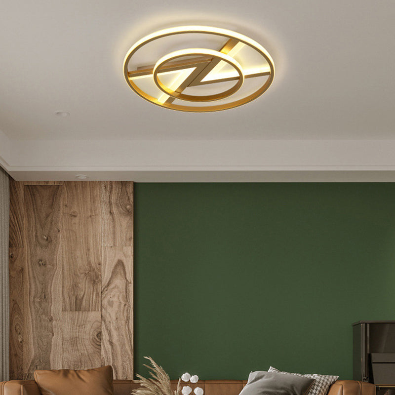 Moderne Luxus Eisen Acryl Runde Krone Herz Stern Berg LED Unterputz Deckenleuchte für Schlafzimmer 