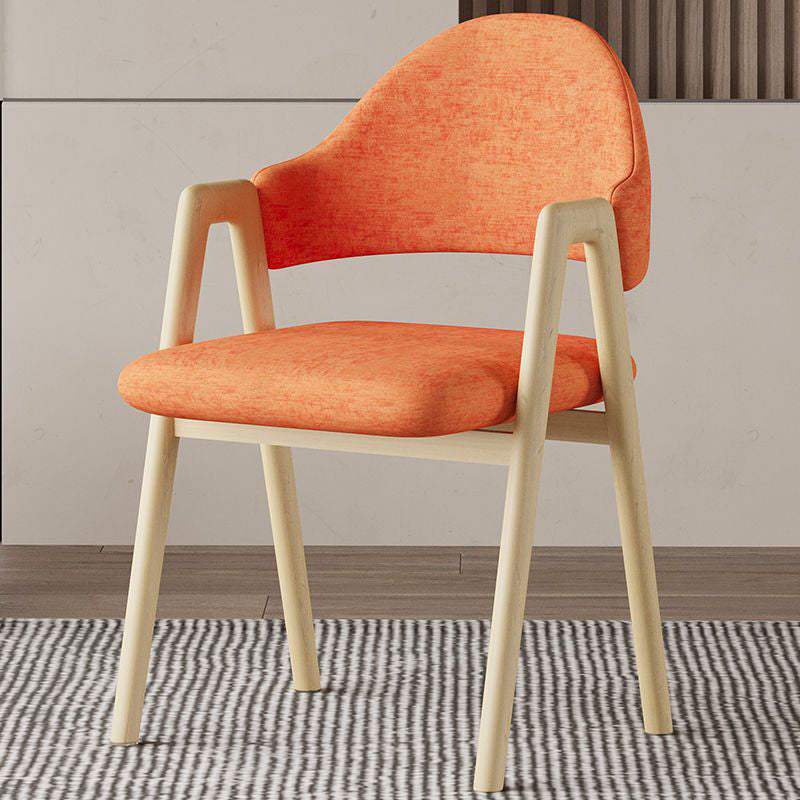 Silla de Comedor Contemporánea de Lujo Cuadrada Tapizada en Cuero con Respaldo y Reposabrazos para Comedor 