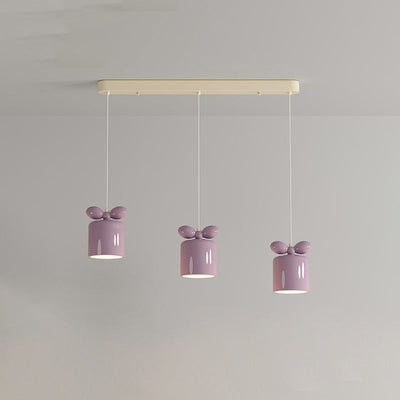 Moderne Einfachheit Zylinder Bogen Metall Harz 1/3/5 Licht Pendelleuchte Für Schlafzimmer 