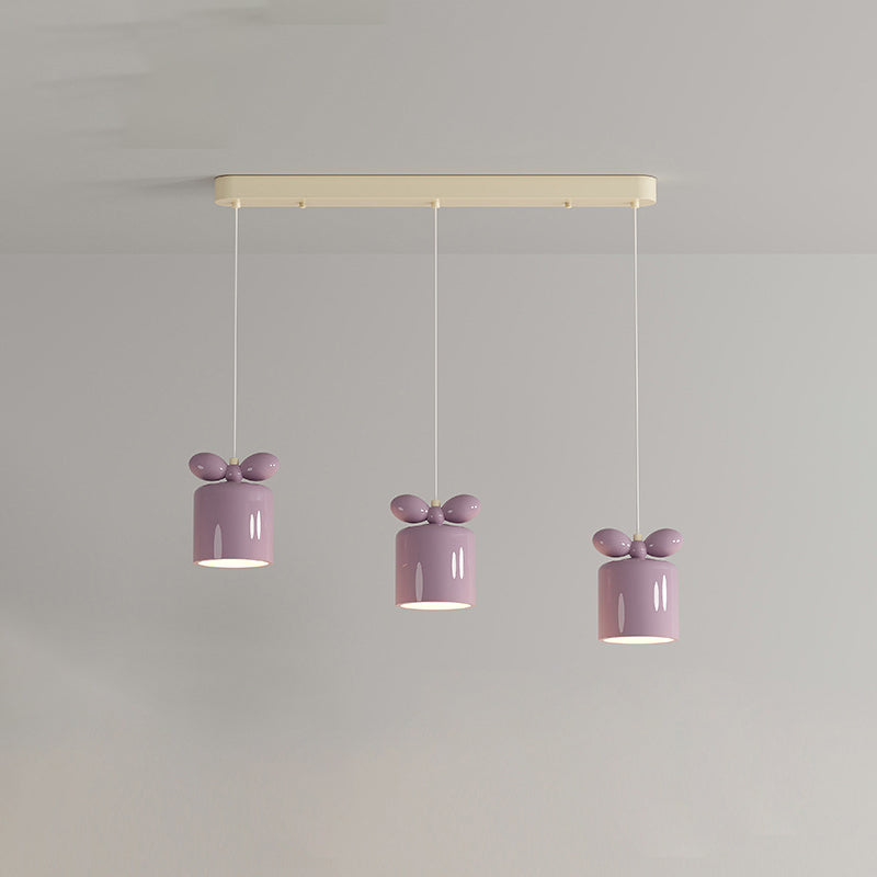Moderne Einfachheit Zylinder Bogen Metall Harz 1/3/5 Licht Pendelleuchte Für Schlafzimmer 