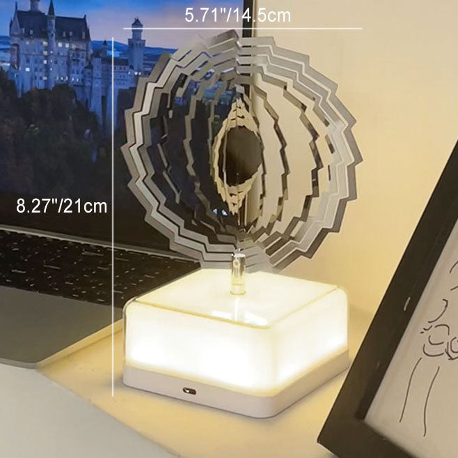 Modern Art Deco Stainless Steel ABS Cubic Base Multishape Rechargeable USB LED Table Lamp Night Light For Bedside