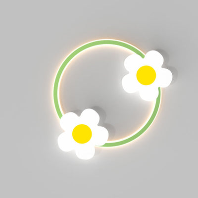Moderne minimalistische Eisen-Sonnenblume Acryl LED-Wandleuchte 