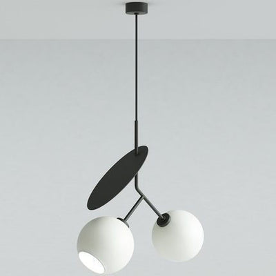 Moderne kreative Kirschglas-Eisen 1/2-Licht Pendelleuchte 