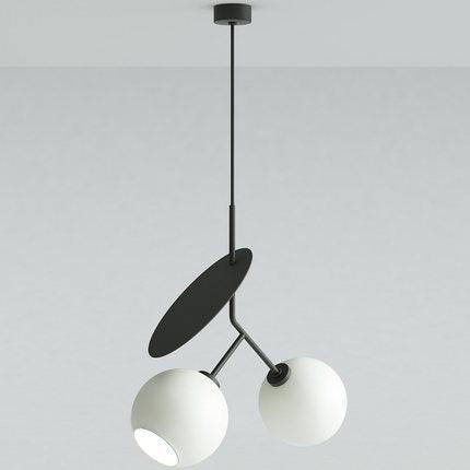 Moderne kreative Kirschglas-Eisen 1/2-Licht Pendelleuchte 