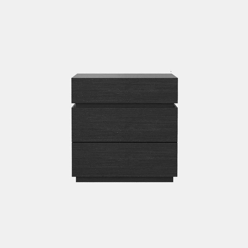 Contemporary Luxury Rectangular Plywood Eucalyptus Wood Nightstand 3-Drawer For Bedroom