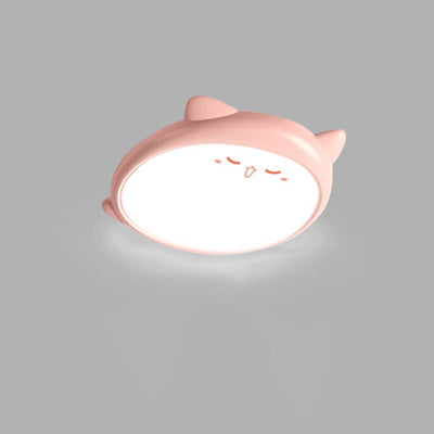 Creative Adorable Duck Totoro Acrylic Round LED Kids Flush Mount Ceiling Light