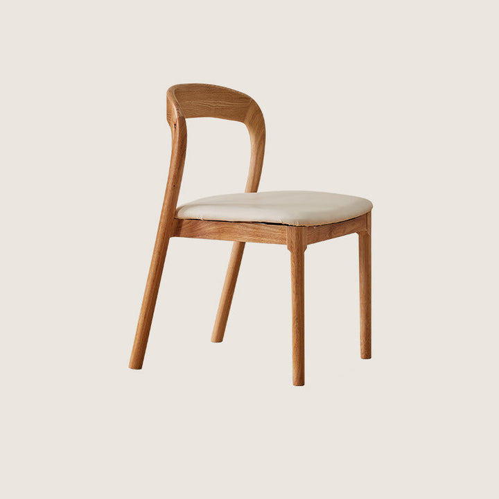 Traditioneller Vintage Stuhl mit quadratischem, geflochtenem Seilsitz, Holzrahmen, Rückenlehne ohne Armlehnen für Esszimmer 
