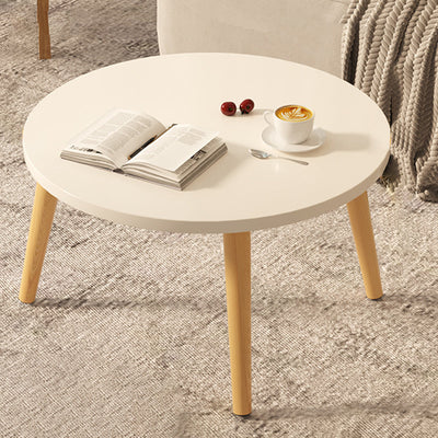 Moderner minimalistischer runder Beistelltisch aus Marmorfurnier mit 1 Ebene für das Wohnzimmer 