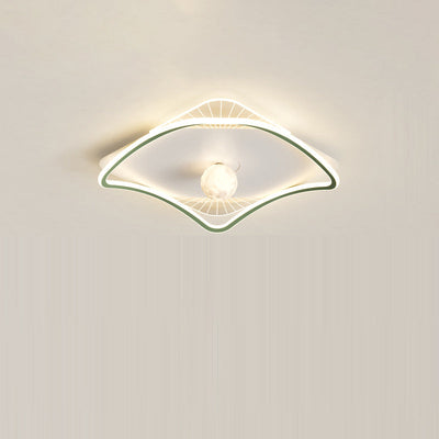 Moderne minimalistische Kreisring Eisen Acryl Aluminium LED Unterputz Deckenleuchte für Schlafzimmer 